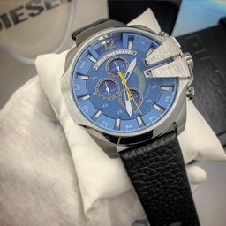 Diesel Black Strap Chrono Cheif Blue Dial