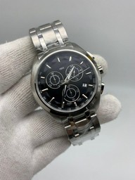Tiss Classic Black Dial on Solid Steel Strap