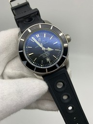 Breitling Super Ochean Black High Version on Black Rubber Strap