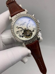 Patek Philippe Geneve Engraved White Dial