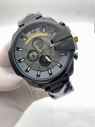 Diesel Dark Grey Case Grey Dial On Grey SS Strap