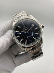 Omega Seamaster Black Dial on Steel Strap