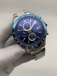Tag Heuer Blue Dial Chrono on SS Strap