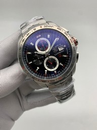 Tag Heuer Black Dial Chrono on SS Strap