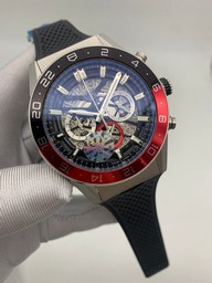 Tag Heuer Black Red Skeleton