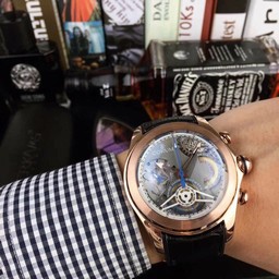 Corum Babble Gold Case Skeleton Tourbilon Black