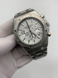 Audemars Piguet White Dial Chrono High Version SS