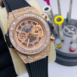 Hublot Big Bang Skeleton Gold High Version Diamond