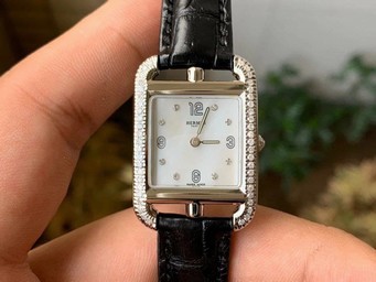 Hermes Cape Cod Ladies SS/LE White Swiss Quartz