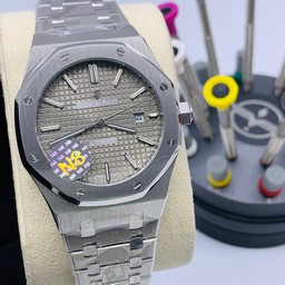 Audemars Piguet Royal Aok Grey Dial Skeleton High Version on SS Strap
