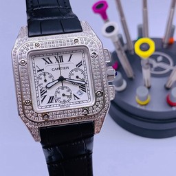 Cartier De Santos Classic Diamond Chrono High Version