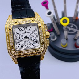 Cartier De Santos Classic Diamond Chrono High Version