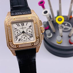 Cartier De Santos Classic Diamond Chrono High Version